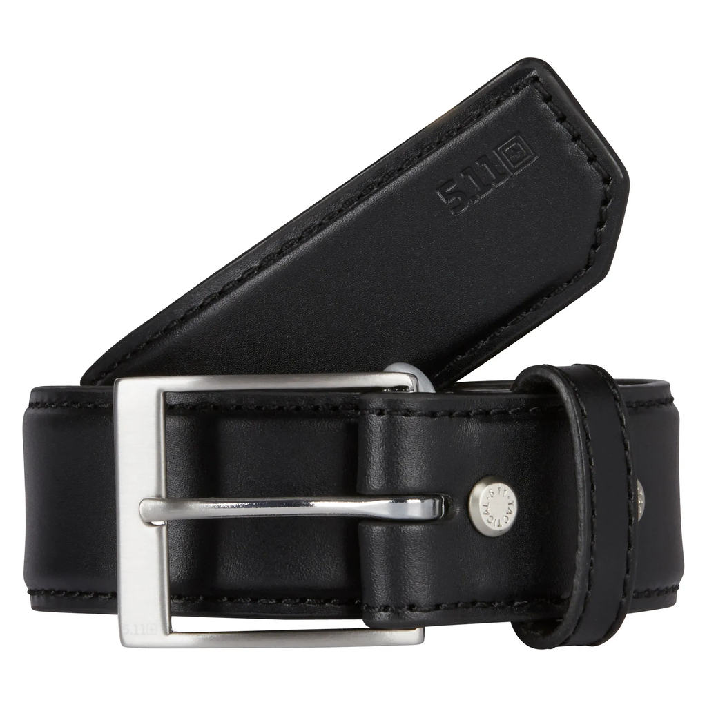 [5-59501019S HCEAA]  5.11 Tactical - 1.5" Casual Leather Belt (HCEAA) (Black, Small)